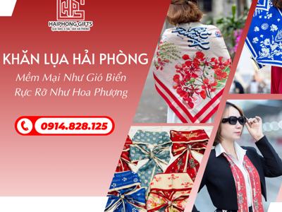 Khăn Lụa Hải Phòng – Mềm Mại Như Gió Biển, Rực Rỡ Như Hoa Phượng